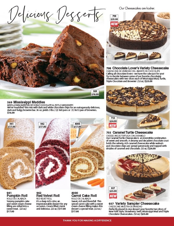 Delicious Desserts cheesecake fundraiser