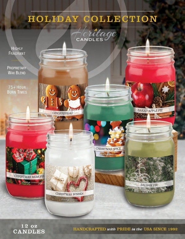 Holiday candles collection fundraiser